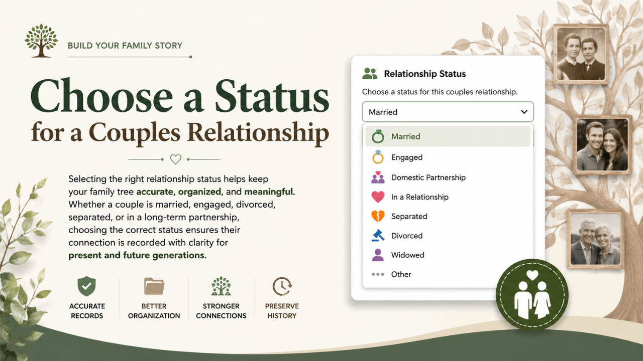 Why Accurate Couple Relationship Status Is Essential for a Complete Family Tree